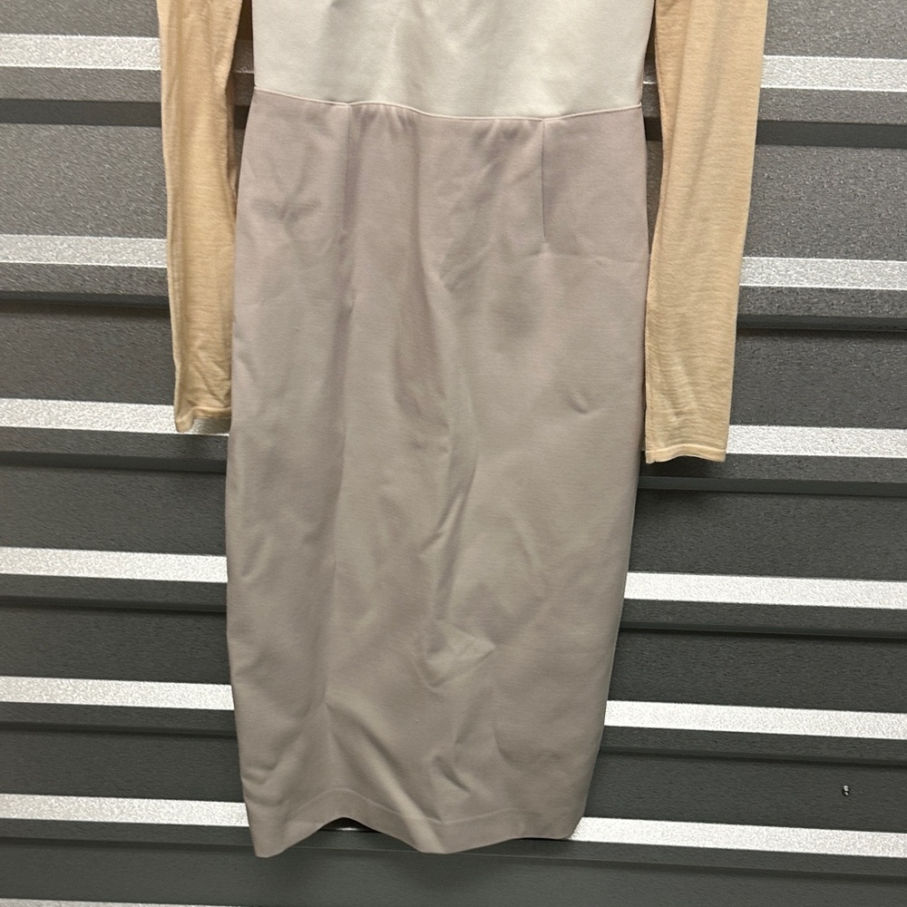 NWT: VTG Stella McCartney Lana Wool Long Sleeve MIDI Dress SZ 40 Classy Luxury - Picture 4 of 14